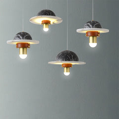 Luxury Marble Disc Pendant Light