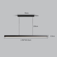 Modern Linear LED Pendant Lamp