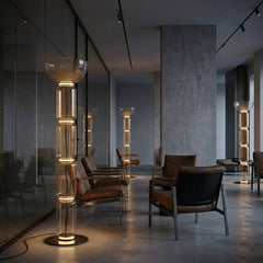 Modern Glass LED Floor Light