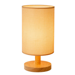 Natural Wood Rattan Table Lamp