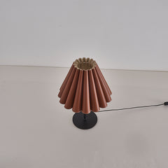 Modern Pleated Leather Table Lamp
