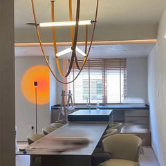 Modern Leather Strap Pendant Light