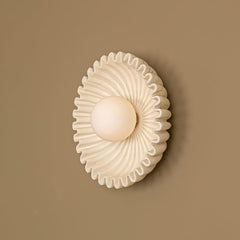 Ceramic Flower Wall Light
