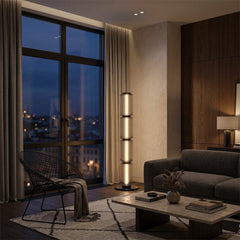 Modern Glass Column Floor Lamp