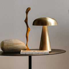 Luxury Aluminum Mushroom Table Lamp