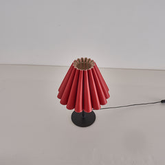 Modern Pleated Leather Table Lamp
