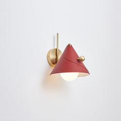 Modern Glass Metal Cone Wall Light