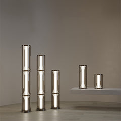 Modern Smoked Glass LED Floor Lamp