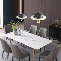 Luxury Marble Disc Pendant Light