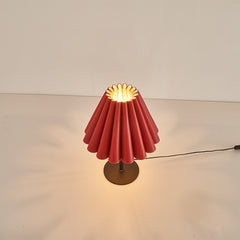 Modern Pleated Leather Table Lamp