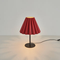 Modern Pleated Leather Table Lamp