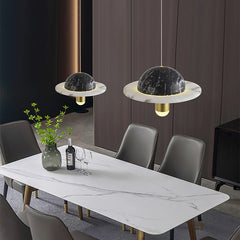 Luxury Marble Disc Pendant Light
