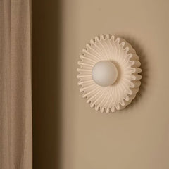 Ceramic Flower Wall Light