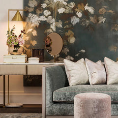 Geometric Shade Marble Base Floor Lamp