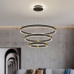 Luxury Double Ring LED Chandelier