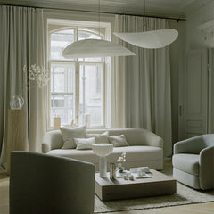 Tense White Pendant Light