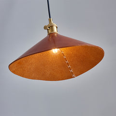 Modern Leather Box Pendant Light