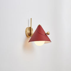 Modern Glass Metal Cone Wall Light
