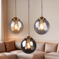 Modern Glass Globe Pendant Light