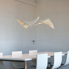 Luxury Linear LED Chandelier with Remote Control