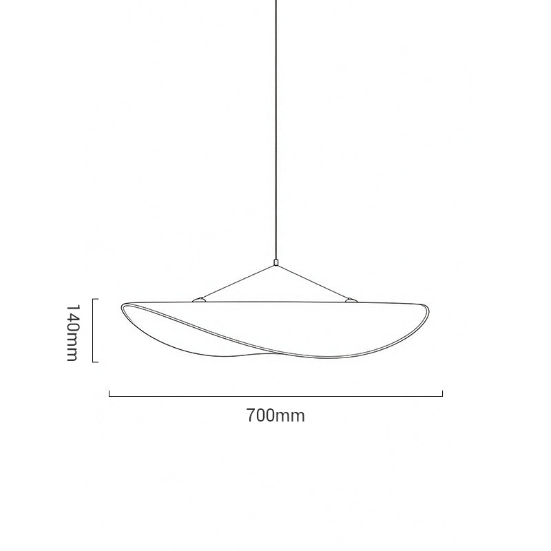 Tense White Pendant Light