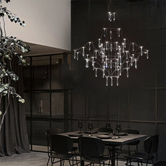 Modern Crystal Branch Chandelier