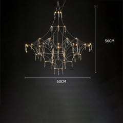 Modern Crystal Branch Chandelier