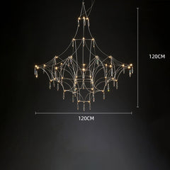 Modern Crystal Branch Chandelier