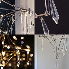 Modern Crystal Branch Chandelier