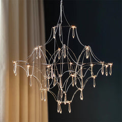 Modern Crystal Branch Chandelier
