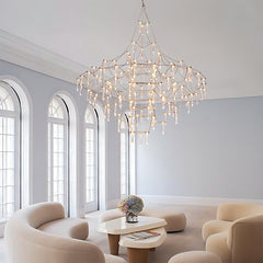 Modern Crystal Branch Chandelier