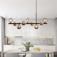 Modern Luxury Globe Linear Chandelier