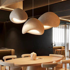 Modern Sculptural Resin Pendant Light