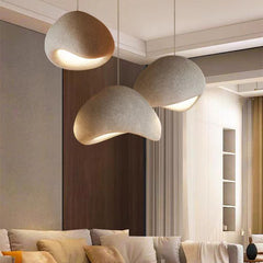 Modern Sculptural Resin Pendant Light