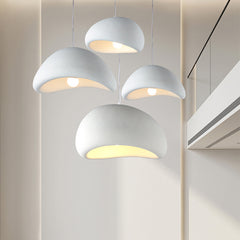 Modern Sculptural Resin Pendant Light