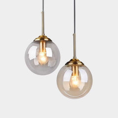 Modern Glass Globe Pendant Light