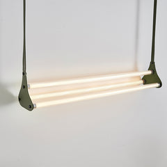 Modern Leather Linear Pendant Light