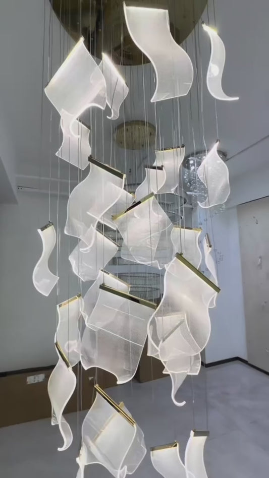 Luxury Flowing Ribbon Chandelier